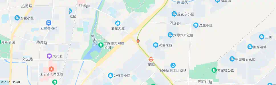 沈阳万泉实业公司_公交站地图_沈阳公交_妙搜公交查询2025
