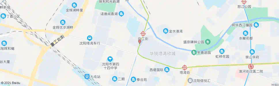 沈阳向工街向山路_公交站地图_沈阳公交_妙搜公交查询2025