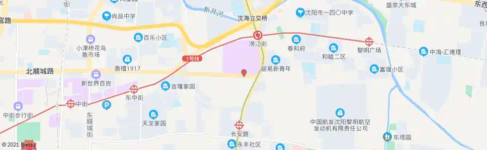 沈阳津桥路滂江街_公交站地图_沈阳公交_妙搜公交查询2025