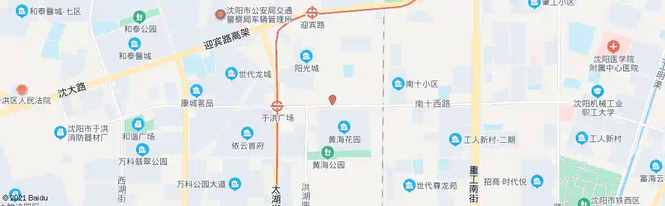 沈阳于洪南里_公交站地图_沈阳公交_妙搜公交查询2025