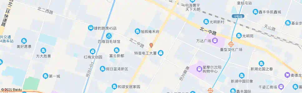 沈阳保工北街北二中路_公交站地图_沈阳公交_妙搜公交查询2025
