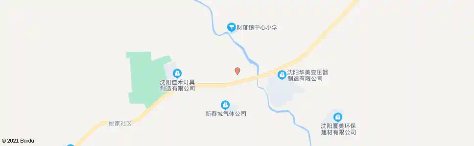 沈阳财落二村_公交站地图_沈阳公交_妙搜公交查询2025