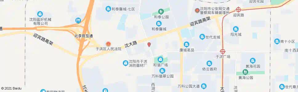 沈阳于洪运管处_公交站地图_沈阳公交_妙搜公交查询2025