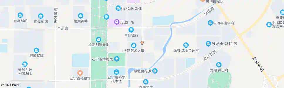 沈阳沈中大街全运三路_公交站地图_沈阳公交_妙搜公交查询2025