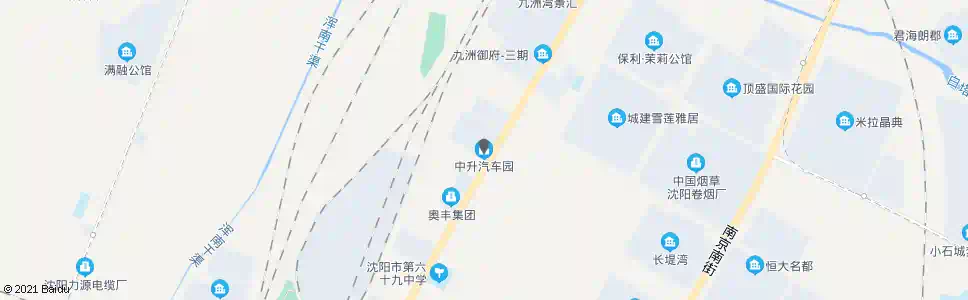 沈阳中升汽车园_公交站地图_沈阳公交_妙搜公交查询2025