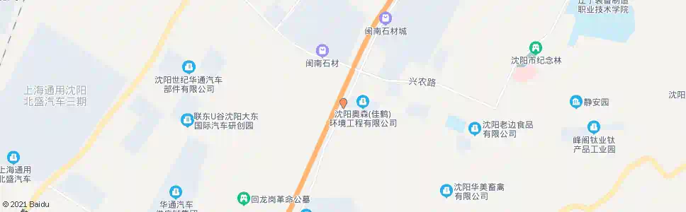 沈阳奥森环境公司_公交站地图_沈阳公交_妙搜公交查询2025