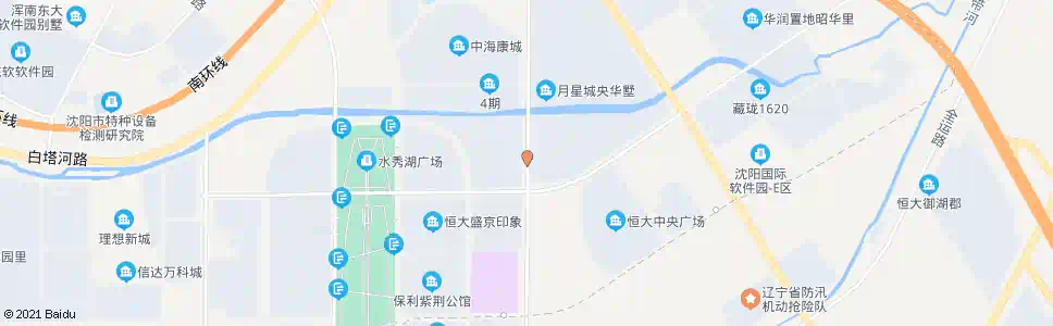 沈阳沈中大街白塔河二路_公交站地图_沈阳公交_妙搜公交查询2025