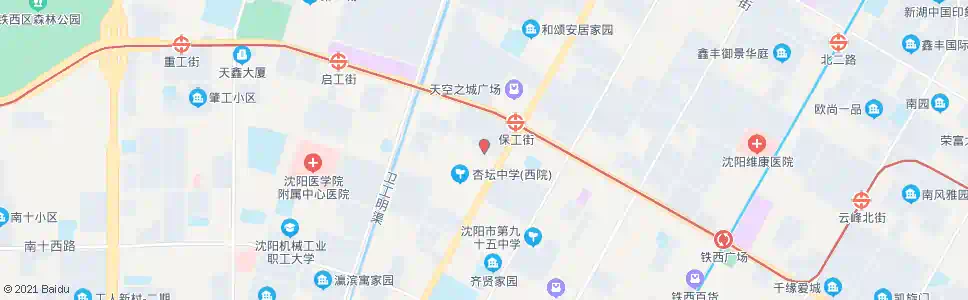 沈阳南六路保工街_公交站地图_沈阳公交_妙搜公交查询2025
