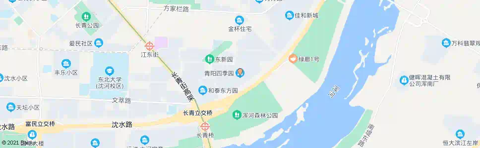 沈阳青阳四季园_公交站地图_沈阳公交_妙搜公交查询2025