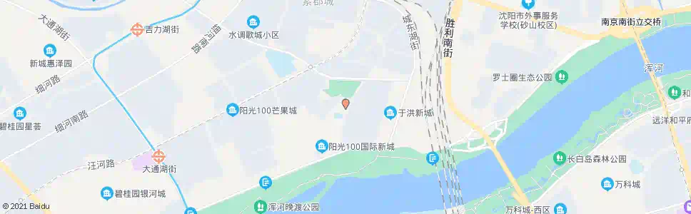 沈阳阳光100_公交站地图_沈阳公交_妙搜公交查询2025