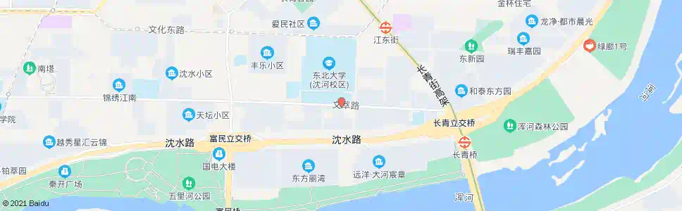 沈阳丰乐二街文萃路_公交站地图_沈阳公交_妙搜公交查询2025