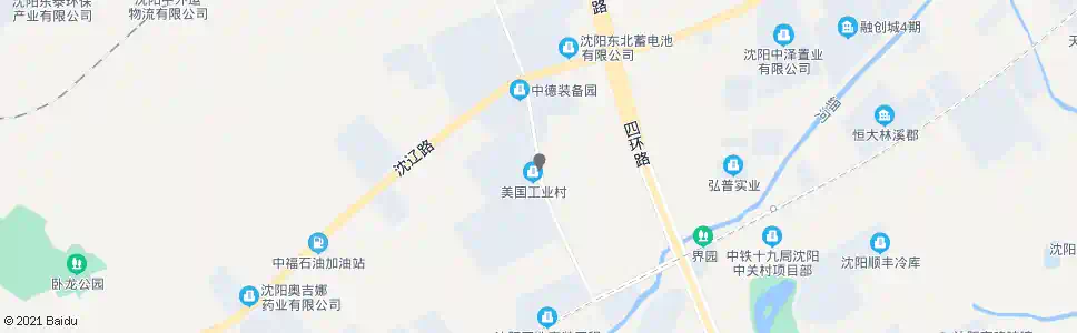 沈阳美国工业村_公交站地图_沈阳公交_妙搜公交查询2025