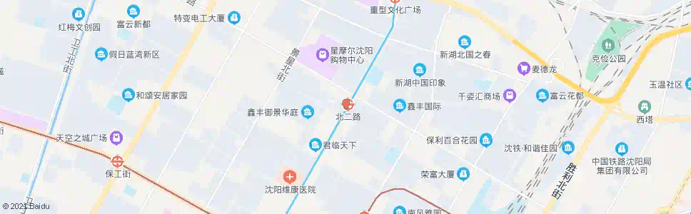 沈阳兴华街北二路南_公交站地图_沈阳公交_妙搜公交查询2025
