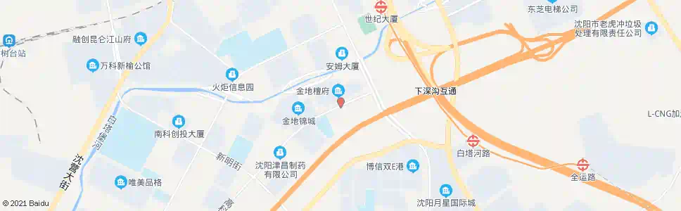 沈阳下深工业园_公交站地图_沈阳公交_妙搜公交查询2025