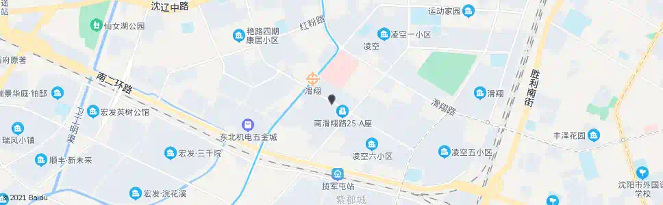 沈阳南滑翔路_公交站地图_沈阳公交_妙搜公交查询2025