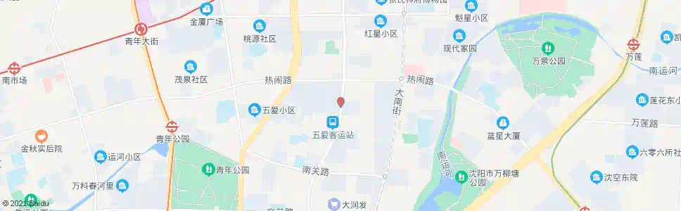沈阳五爱服装城_公交站地图_沈阳公交_妙搜公交查询2025