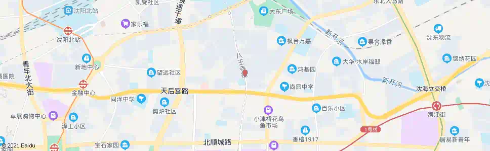 沈阳八王寺街天后宫路_公交站地图_沈阳公交_妙搜公交查询2025