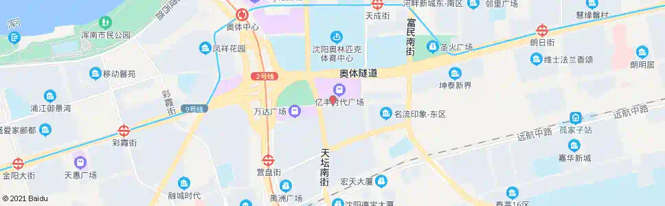 沈阳金卡路天坛南街_公交站地图_沈阳公交_妙搜公交查询2025
