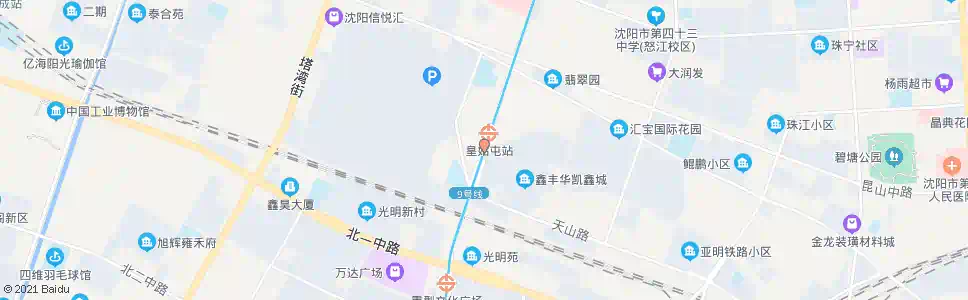 沈阳淮河街天山路_公交站地图_沈阳公交_妙搜公交查询2025