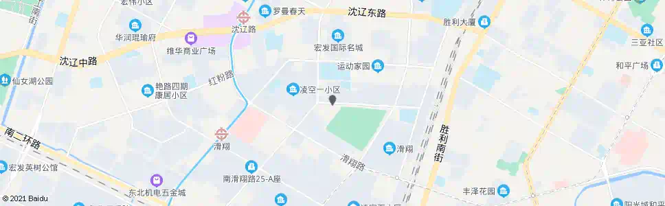 沈阳滑翔二小区_公交站地图_沈阳公交_妙搜公交查询2025