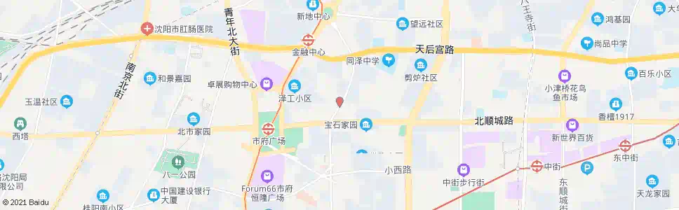 沈阳奉天街市府大路_公交站地图_沈阳公交_妙搜公交查询2025