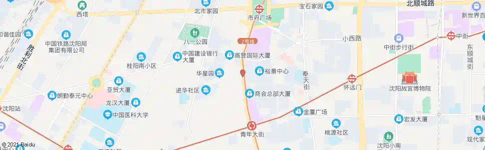 沈阳青年大街中山路_公交站地图_沈阳公交_妙搜公交查询2025