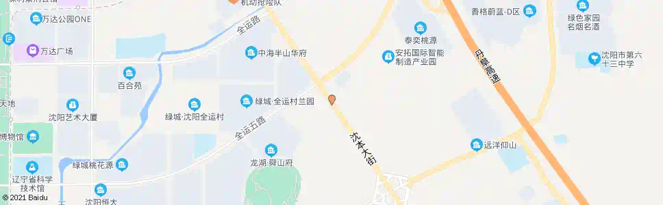 沈阳全运五路沈本大街_公交站地图_沈阳公交_妙搜公交查询2025