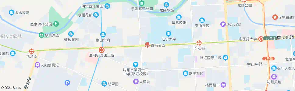 沈阳百鸟公园_公交站地图_沈阳公交_妙搜公交查询2025