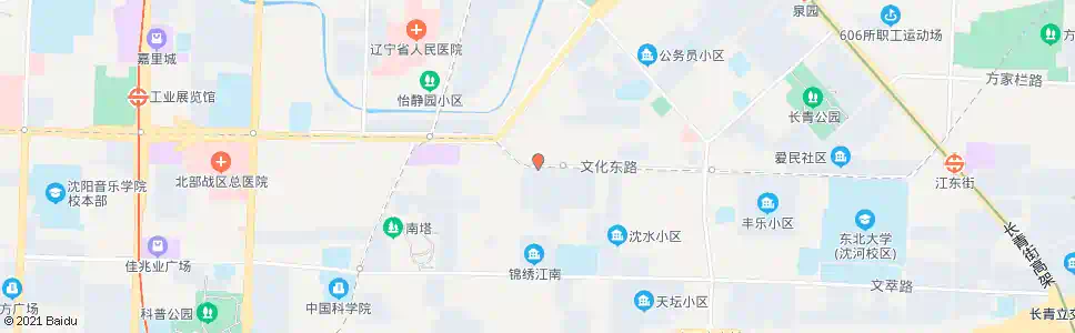 沈阳文化东路天坛一街_公交站地图_沈阳公交_妙搜公交查询2025