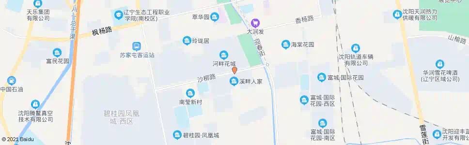 沈阳溪畔人家_公交站地图_沈阳公交_妙搜公交查询2025