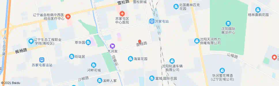 沈阳玫瑰街香杨路_公交站地图_沈阳公交_妙搜公交查询2025