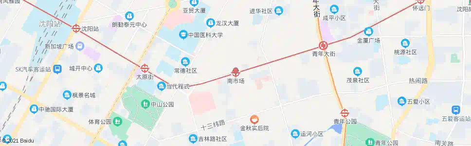 沈阳南市场站_公交站地图_沈阳公交_妙搜公交查询2025