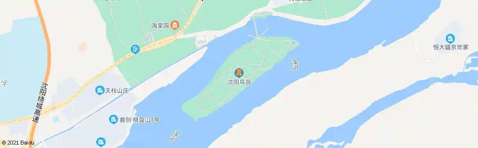 沈阳沈阳鸟岛_公交站地图_沈阳公交_妙搜公交查询2025