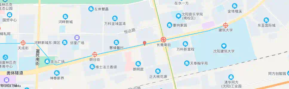 沈阳浑南中路朗明街_公交站地图_沈阳公交_妙搜公交查询2025