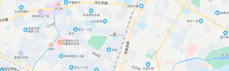 沈阳滑翔三小区_公交站地图_沈阳公交_妙搜公交查询2025
