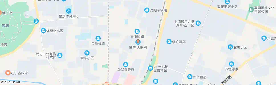 沈阳金辉天鹅湾_公交站地图_沈阳公交_妙搜公交查询2025