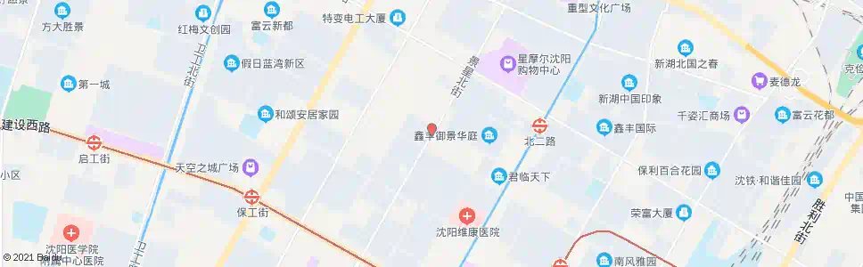 沈阳景星街北三路_公交站地图_沈阳公交_妙搜公交查询2025