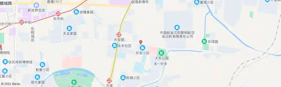 沈阳长安小区_公交站地图_沈阳公交_妙搜公交查询2025