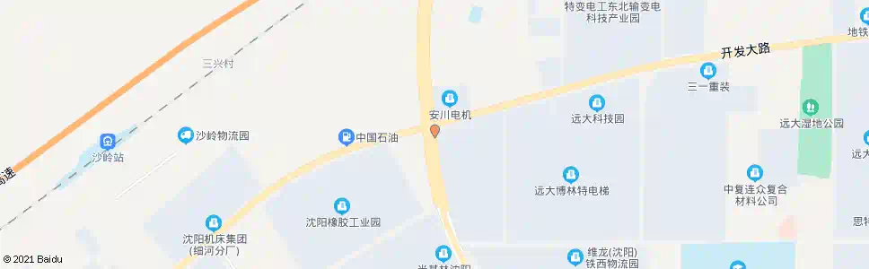 沈阳开发大道西四环_公交站地图_沈阳公交_妙搜公交查询2025