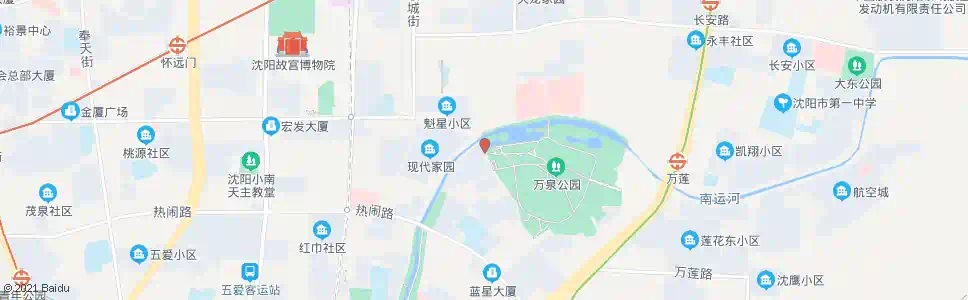 沈阳万泉公园西门_公交站地图_沈阳公交_妙搜公交查询2025