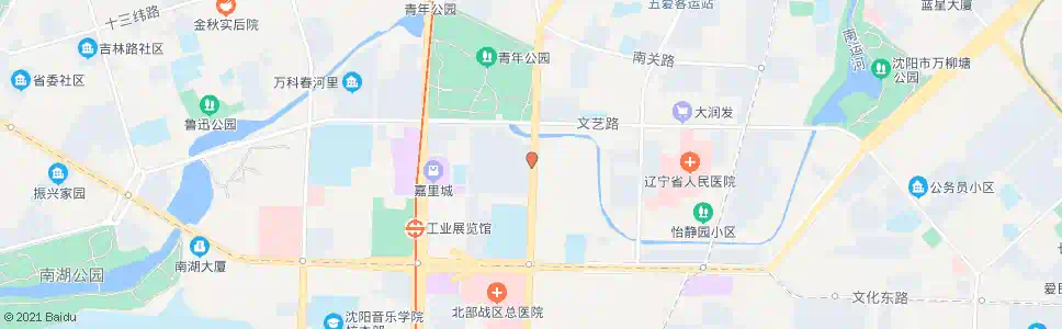 沈阳五爱街地王国际花园_公交站地图_沈阳公交_妙搜公交查询2025