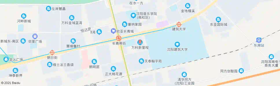 沈阳万科新里程_公交站地图_沈阳公交_妙搜公交查询2025