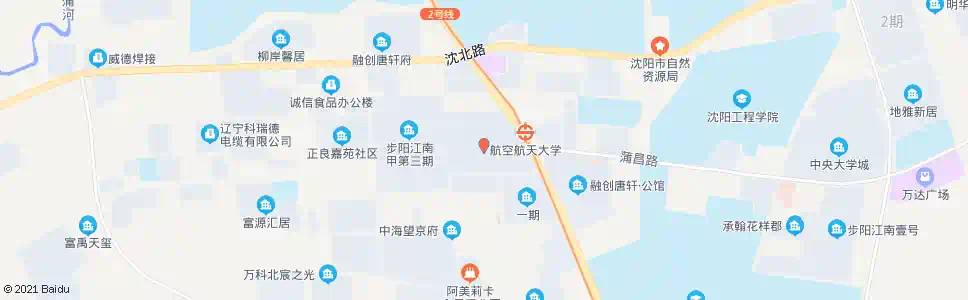 沈阳道义大街蒲昌路_公交站地图_沈阳公交_妙搜公交查询2025