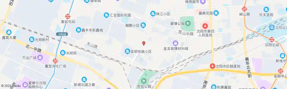 沈阳珠江街天山路_公交站地图_沈阳公交_妙搜公交查询2025
