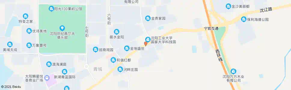 沈阳家宁花园_公交站地图_沈阳公交_妙搜公交查询2025