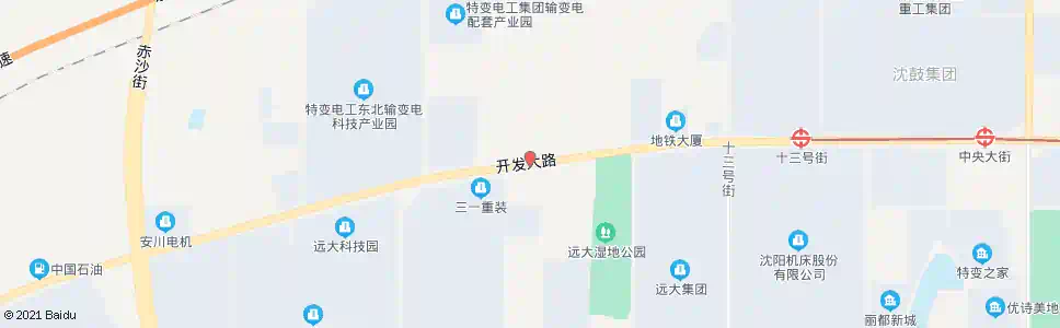 沈阳开发大路十五号街_公交站地图_沈阳公交_妙搜公交查询2025