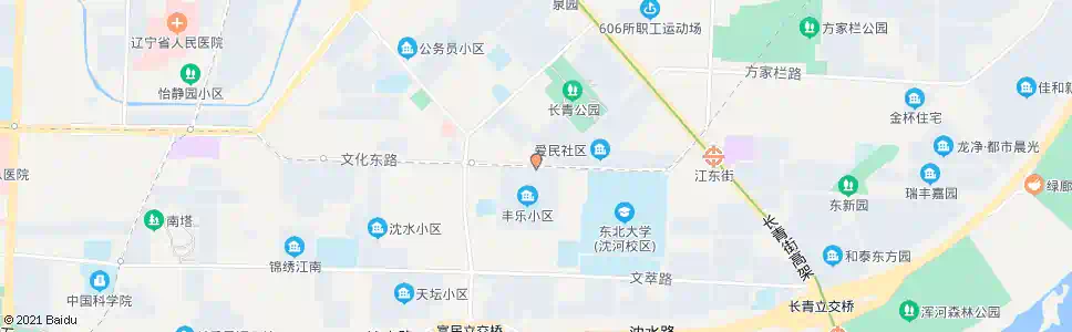沈阳文化东路富民街_公交站地图_沈阳公交_妙搜公交查询2025