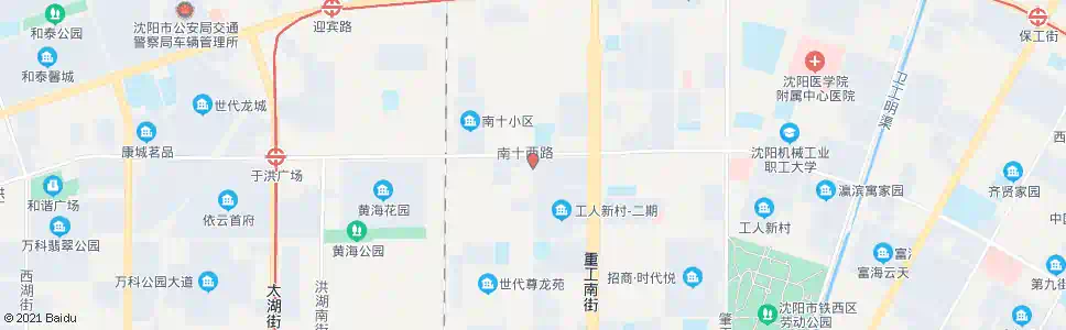 沈阳强工二街南十路_公交站地图_沈阳公交_妙搜公交查询2025