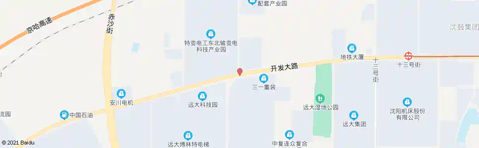 沈阳开发大道十六号街_公交站地图_沈阳公交_妙搜公交查询2025