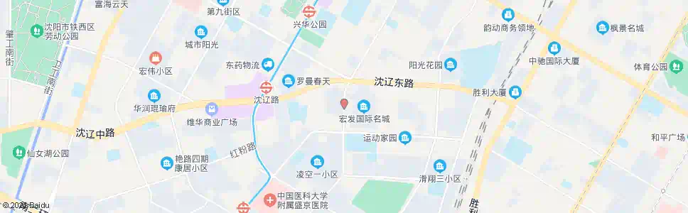沈阳腾飞一街沈辽路_公交站地图_沈阳公交_妙搜公交查询2025